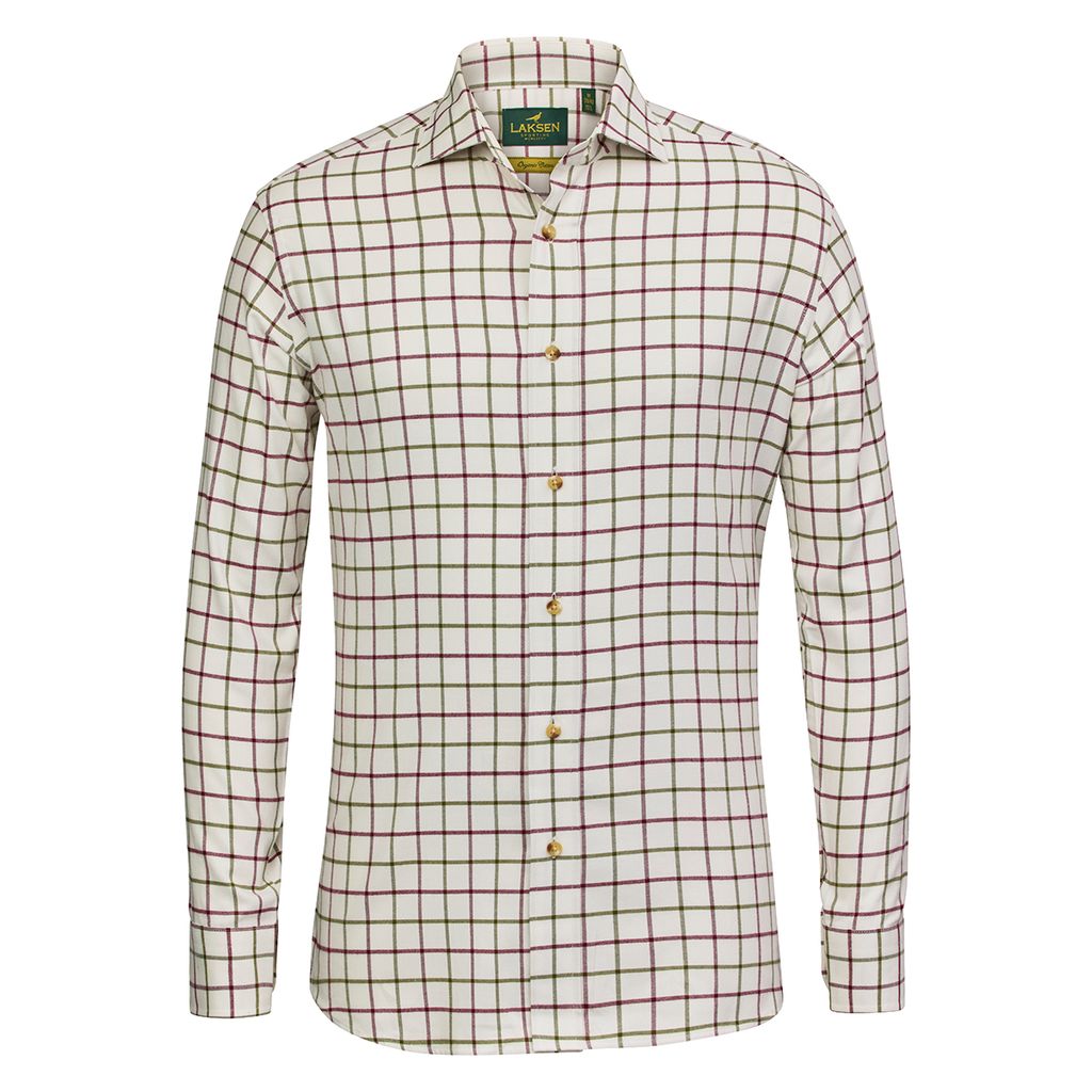 LAKSEN Brushed Organic Cotton Shirt - Mens - Karl Check