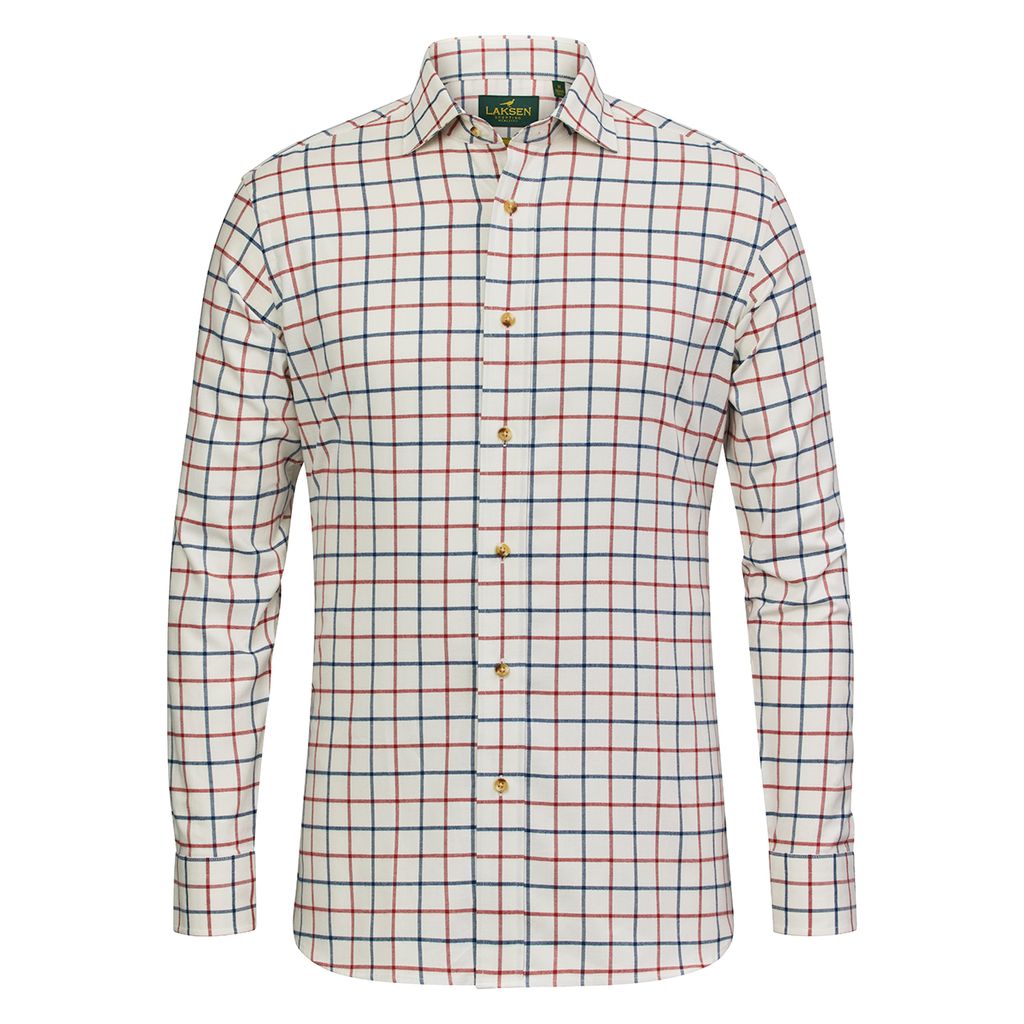 LAKSEN Brushed Organic Cotton Shirt - Mens - Magnus Check