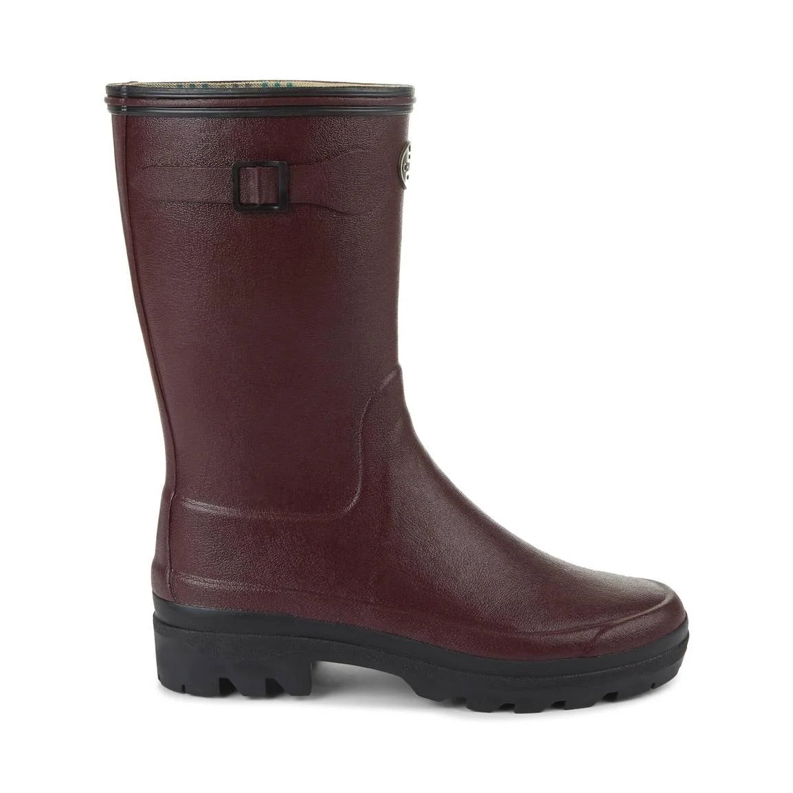 LE CHAMEAU Boots - Ladies Giverny Jersey Lined Bottillon - Cherry Red Le Chameau