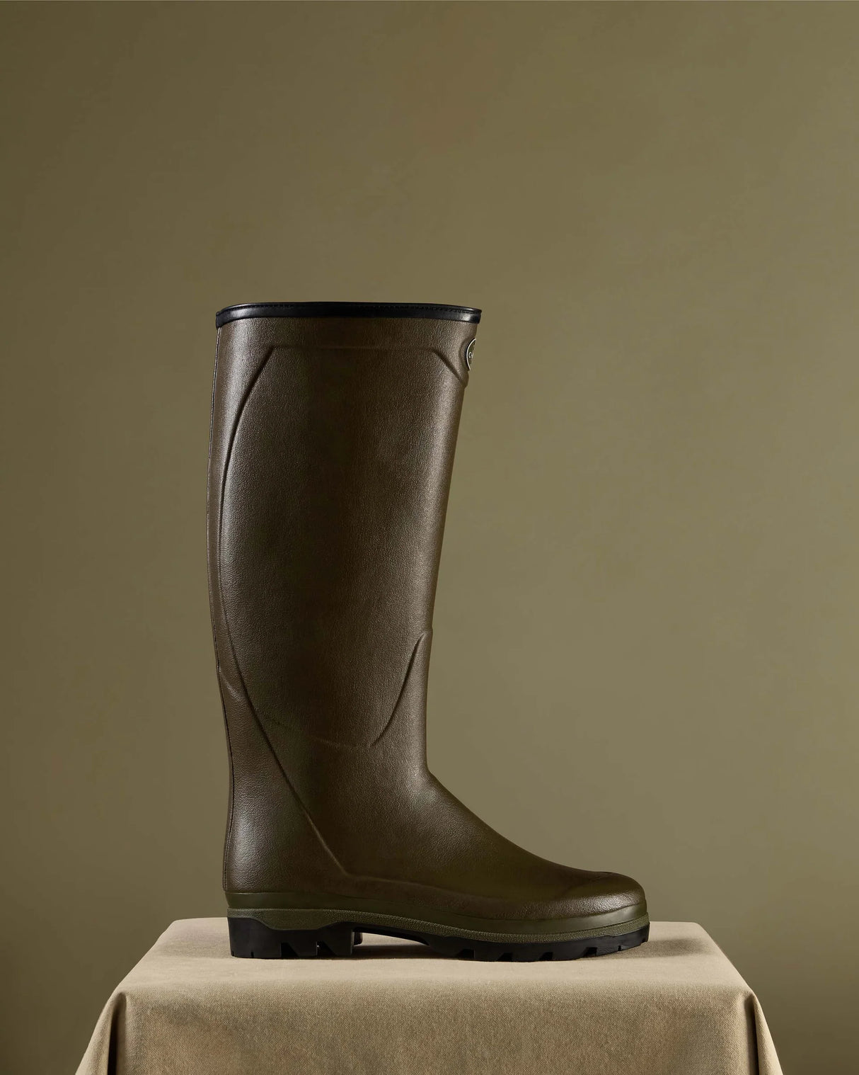 LE CHAMEAU Country Cross Boots - Mens Neoprene - Dark Green