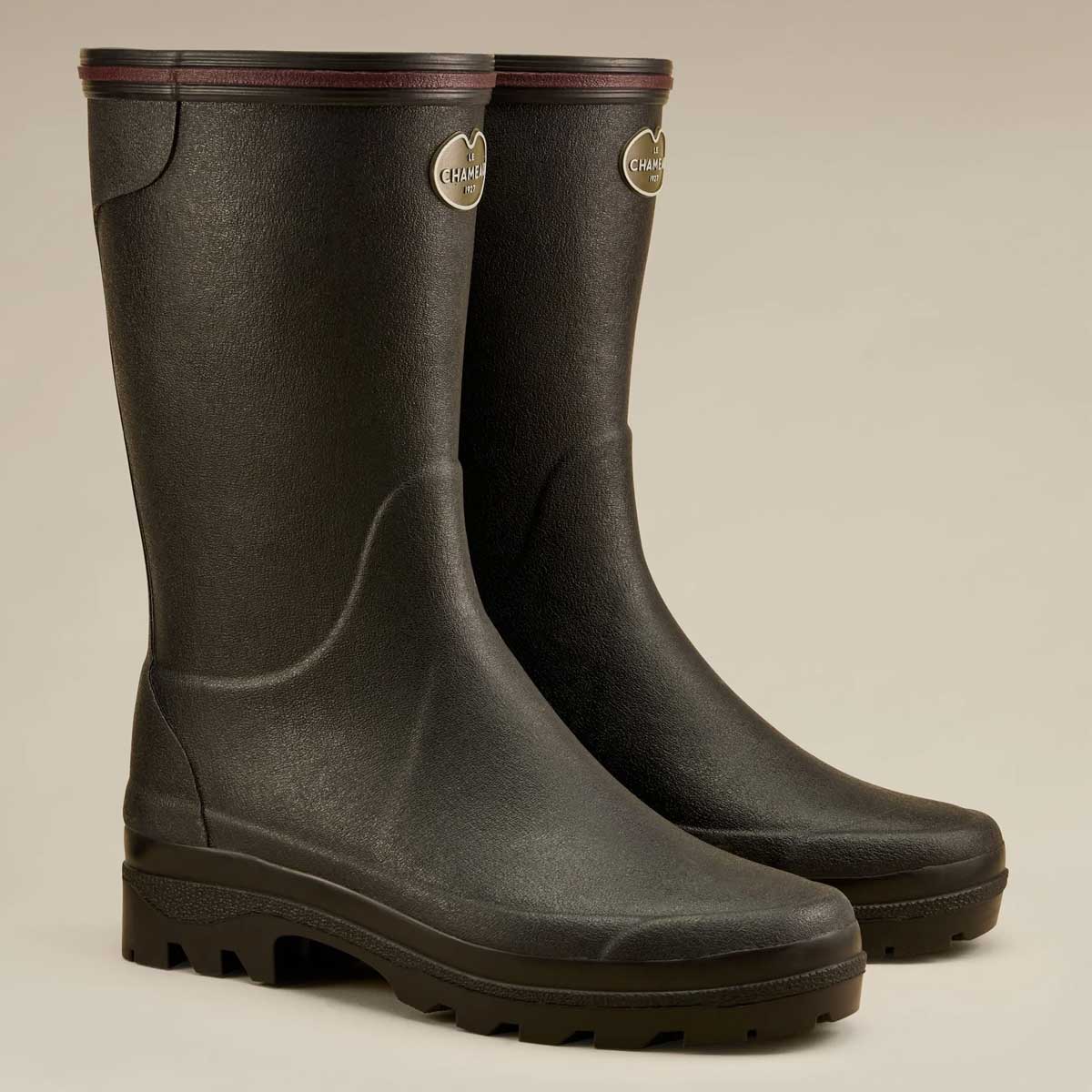 LE CHAMEAU Giverny Boots - Ladies Jersey Lined Bottillon - Black