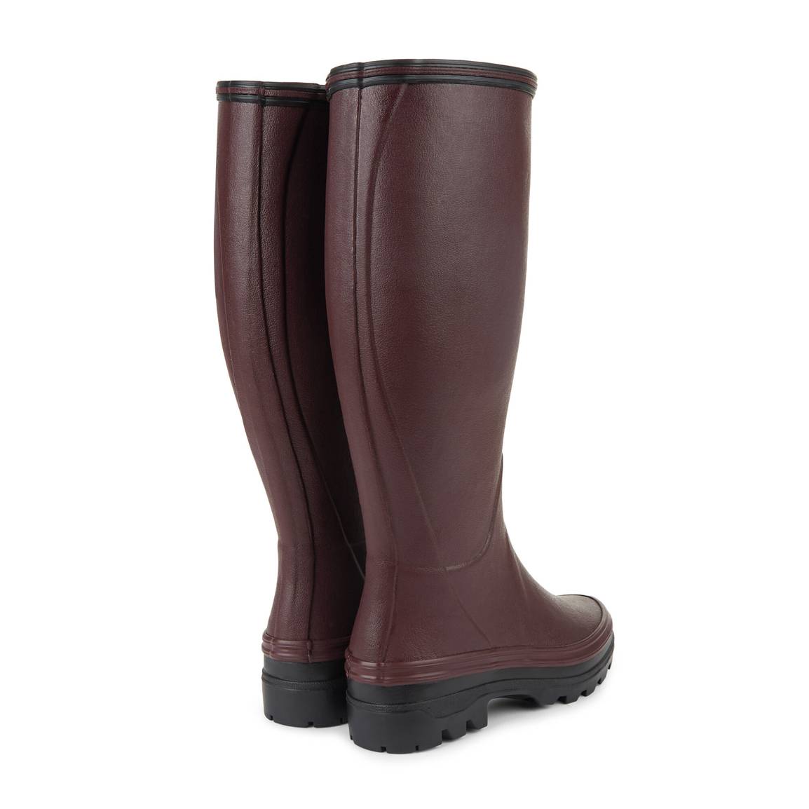 LE CHAMEAU Giverny Wellington Boots - Ladies Jersey Lined - Cherry Red Le Chameau
