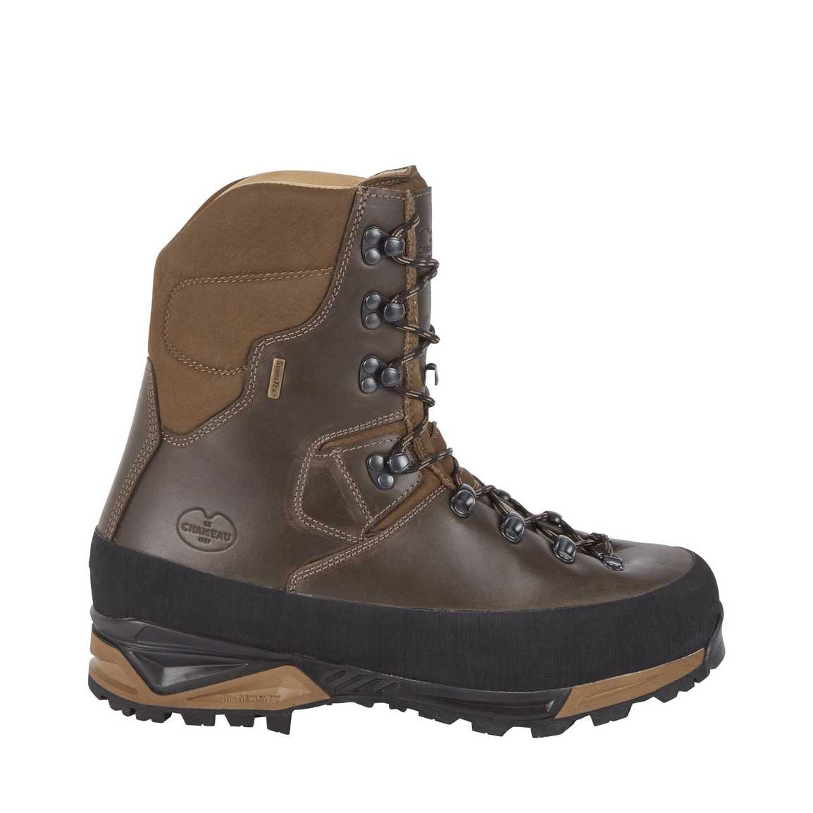 LE CHAMEAU Mouflon 2.0 Extreme 10" Leather Boots - Mens - Dark Brown