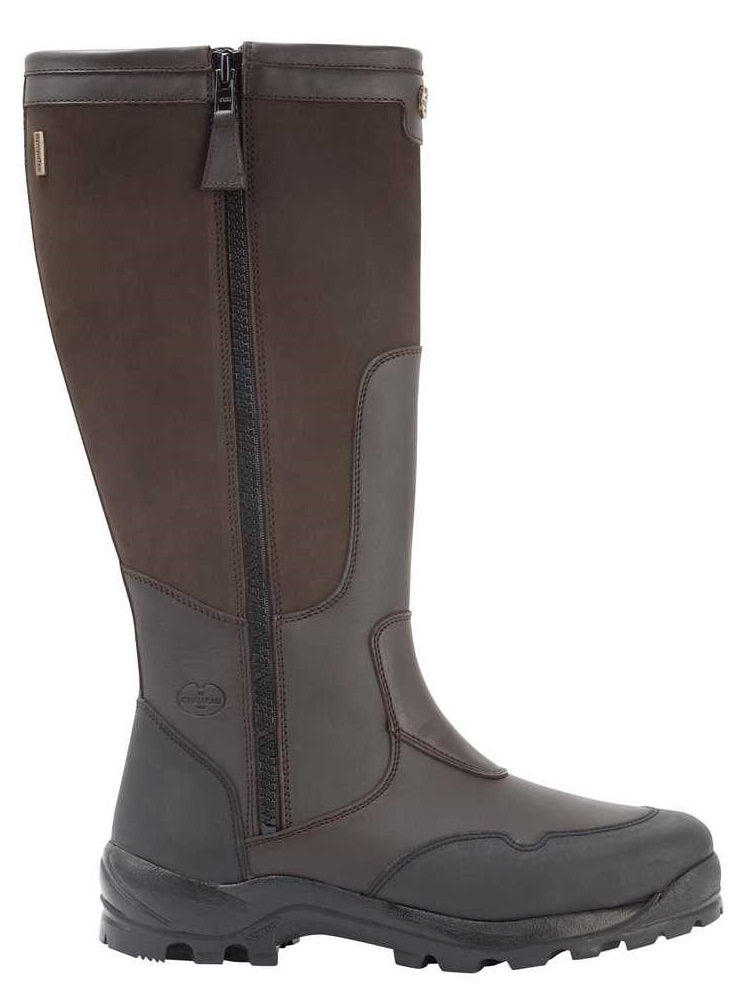 LE CHAMEAU Turenne Boots - Mens Leather & Nubuck Full Zip - Marron Fonce