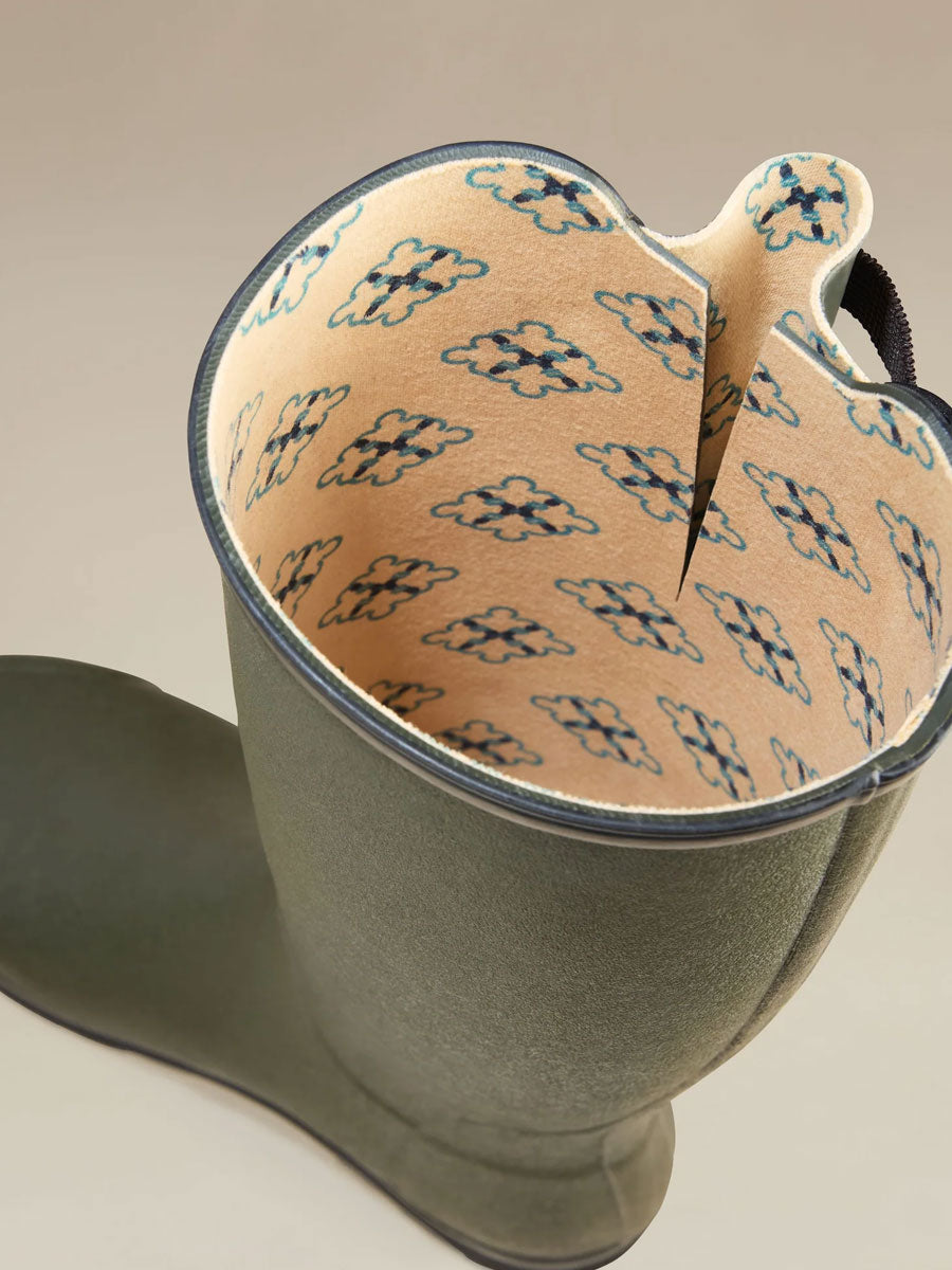 LE CHAMEAU x NATIONAL TRUST Vierzon Boots Ladies Jersey Lined - Oak Green