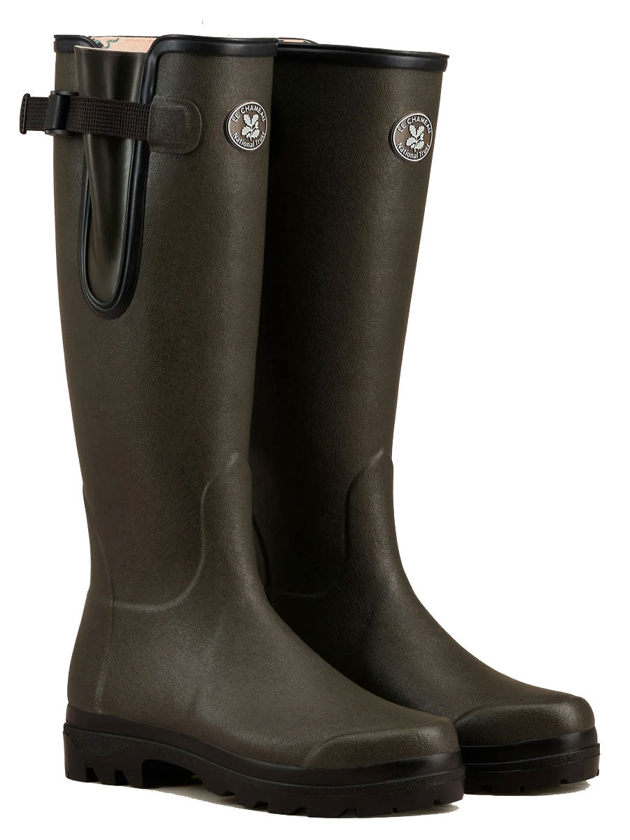LE CHAMEAU x NATIONAL TRUST Vierzon Boots Ladies Jersey Lined - Oak Green