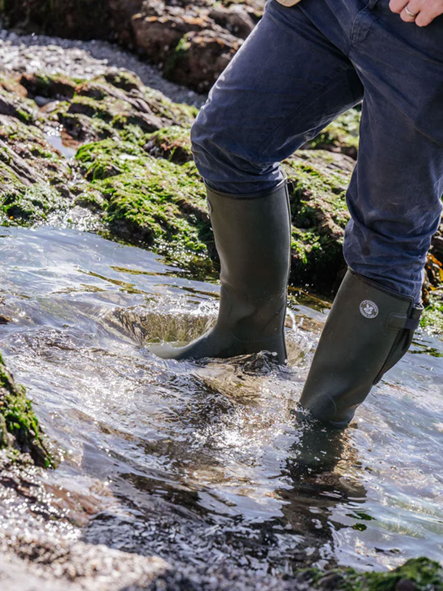 LE CHAMEAU x NATIONAL TRUST Vierzon Boots Mens Jersey Lined - Oak Green