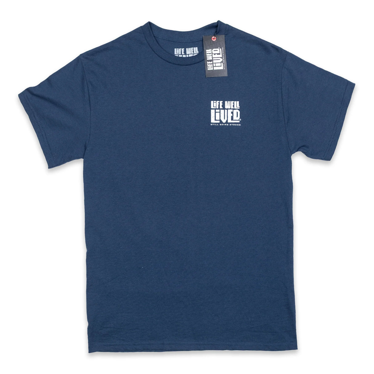 LIFE WELL LIVED Full Bodied T-Shirt - Men's Soft Cotton - Blue Dusk