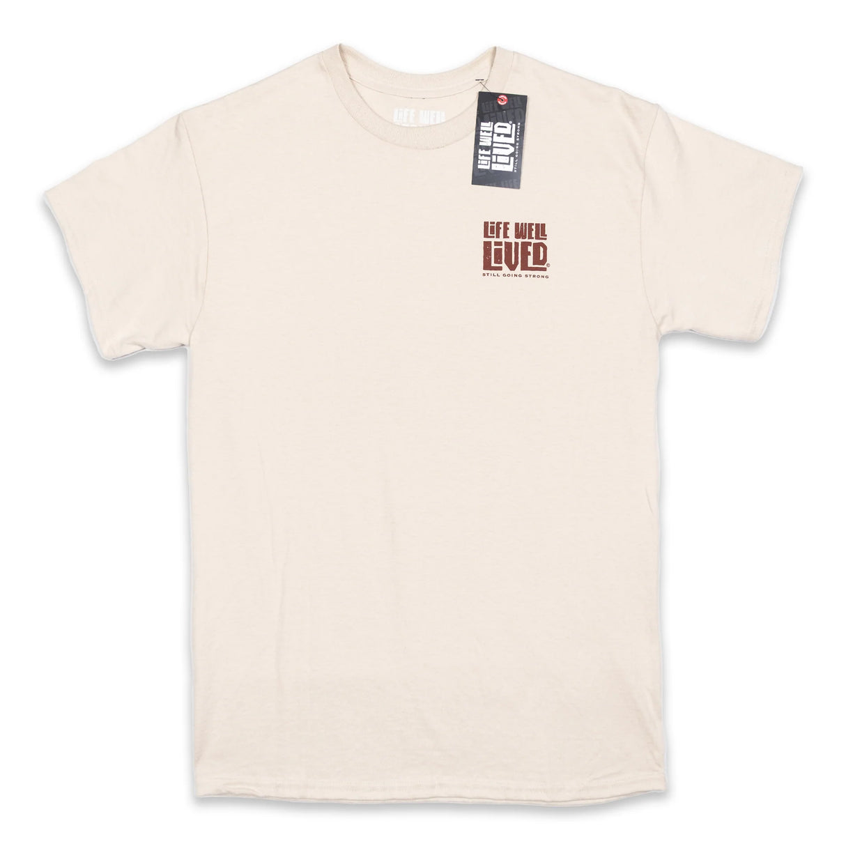 LIFE WELL LIVED Lord Of The Seas T-Shirt - Men's Soft Cotton - Sand