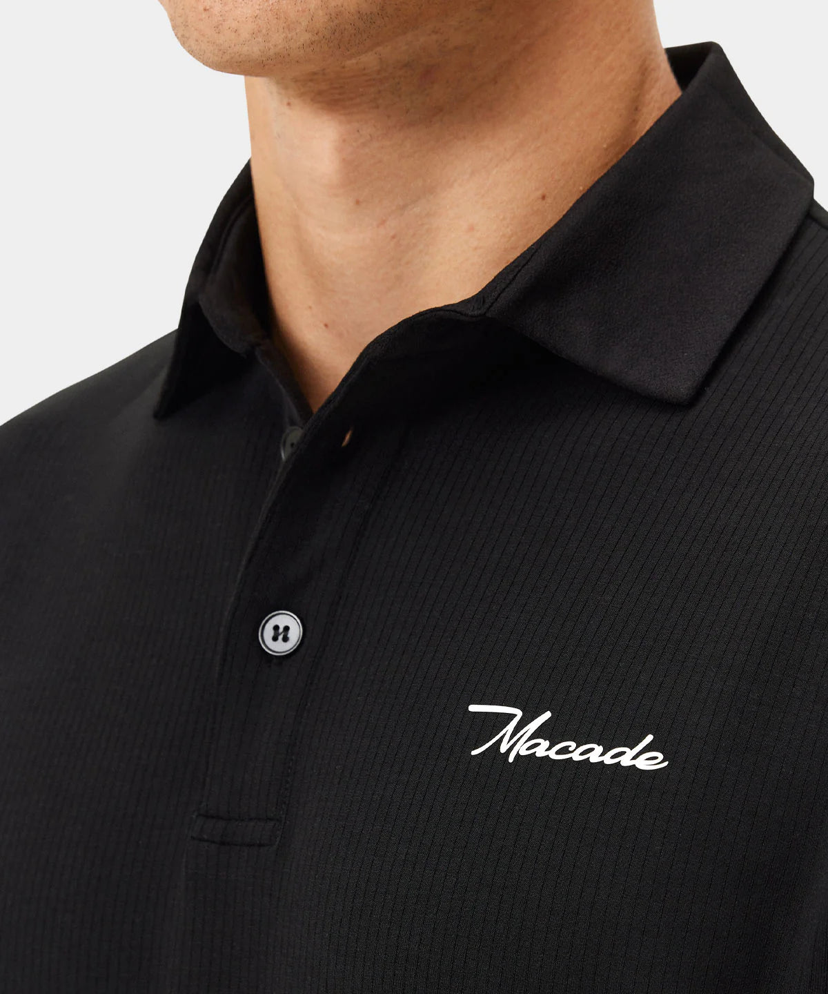 MACADE AR Tech Polo Shirt – Men's - Black