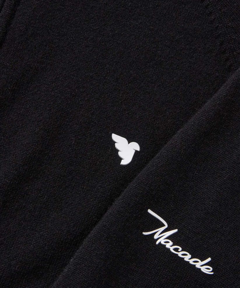 MACADE Bridge Merino Quarter Zip – Men's – Black