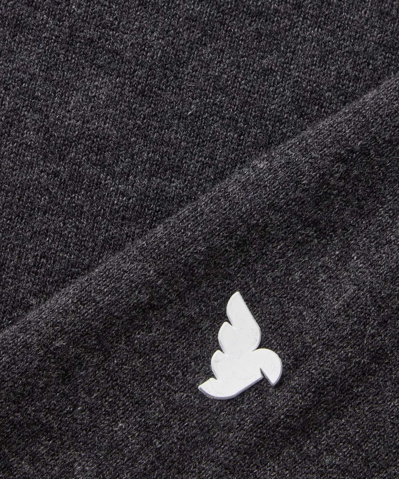 MACADE Men’s Tech Knit Golf Hoodie – Cotton Cashmere Blend – Dark Grey