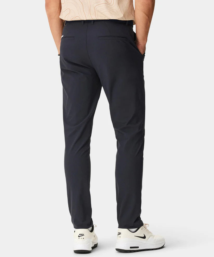 MACADE Men's Lightweight Golf Trousers – Technical Stretch Tapered Fit - Navy - Back