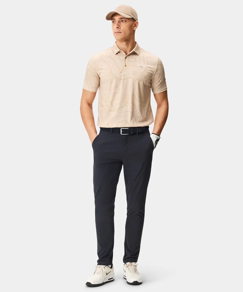 MACADE Men's Lightweight Golf Trousers – Technical Stretch Tapered Fit - Navy - Full Length