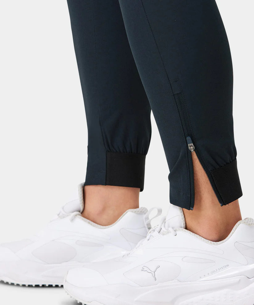 MACADE Women’s Four-Way Stretch Golf Joggers – Tapered Athletic Fit – Dark Blue