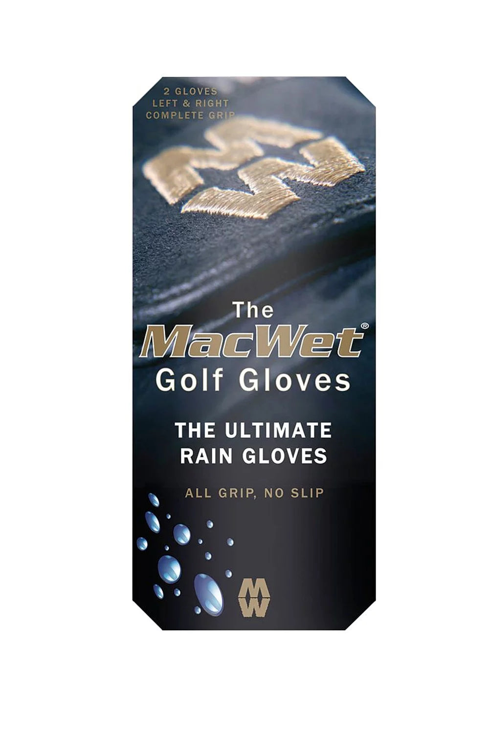 MACWET Micromesh Original Golf Rain Gloves - Pair - Black
