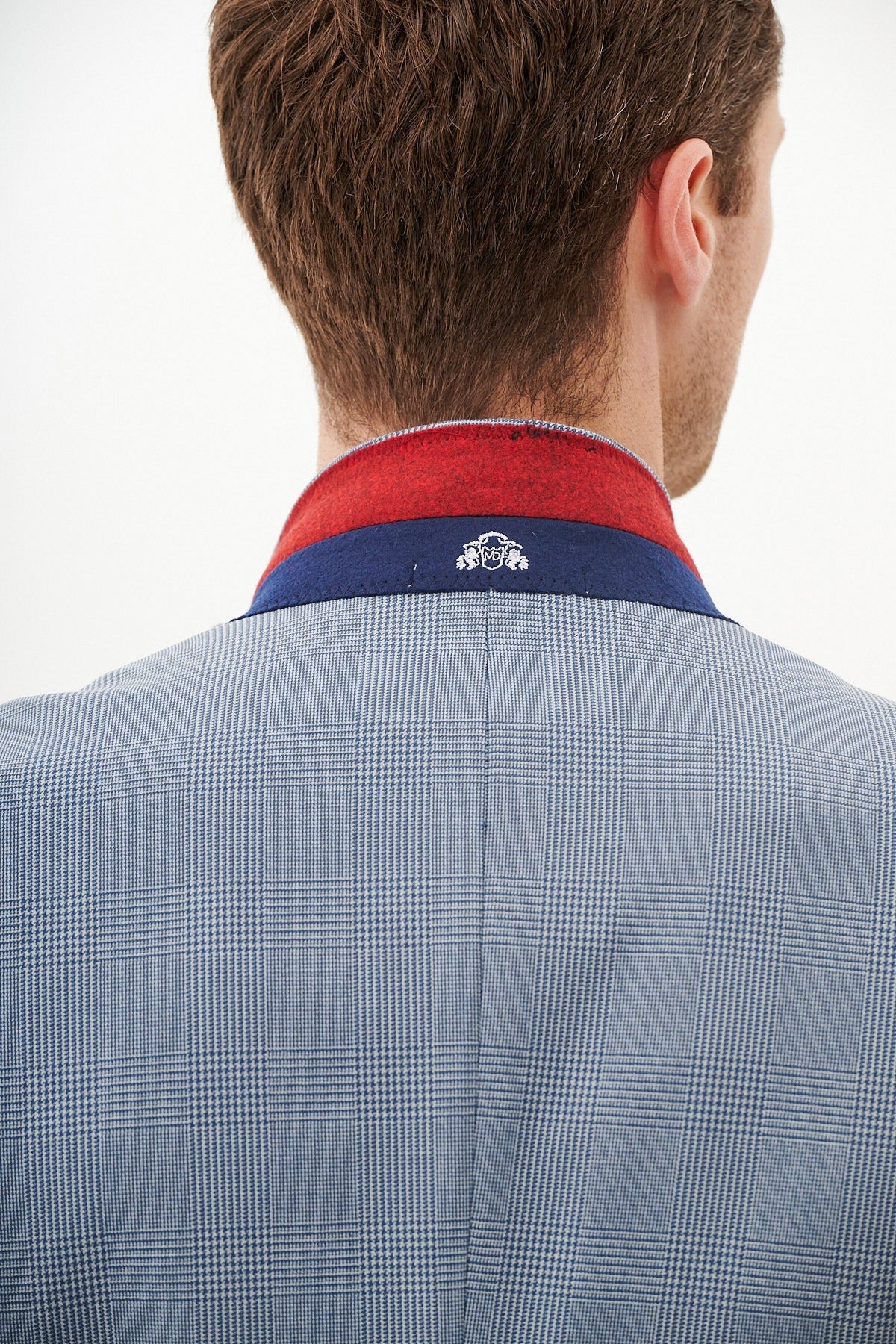 40% OFF - MARC DARCY Bromley Blazer - Mens Slim Fit - Sky Blue Check - Size: UK 36 & 38 Regular