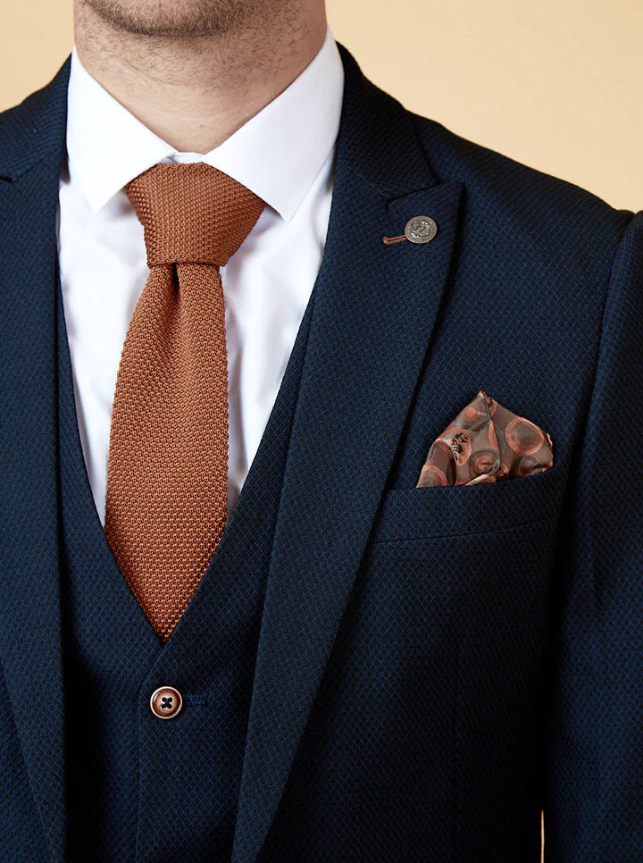 MARC DARCY Max Blazer - Mens Slim Fit - Navy Marc Darcy