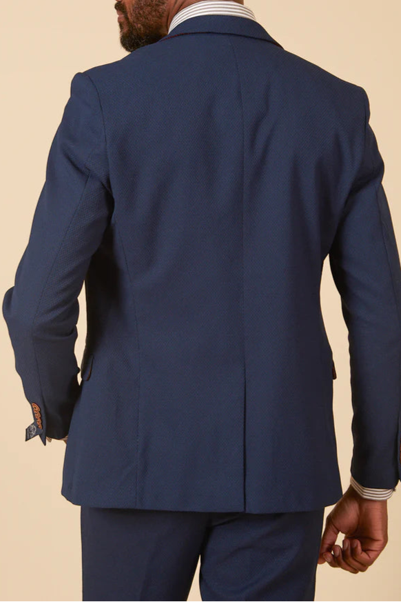 MARC DARCY Max Blazer - Mens Slim Fit - Royal Blue Marc Darcy