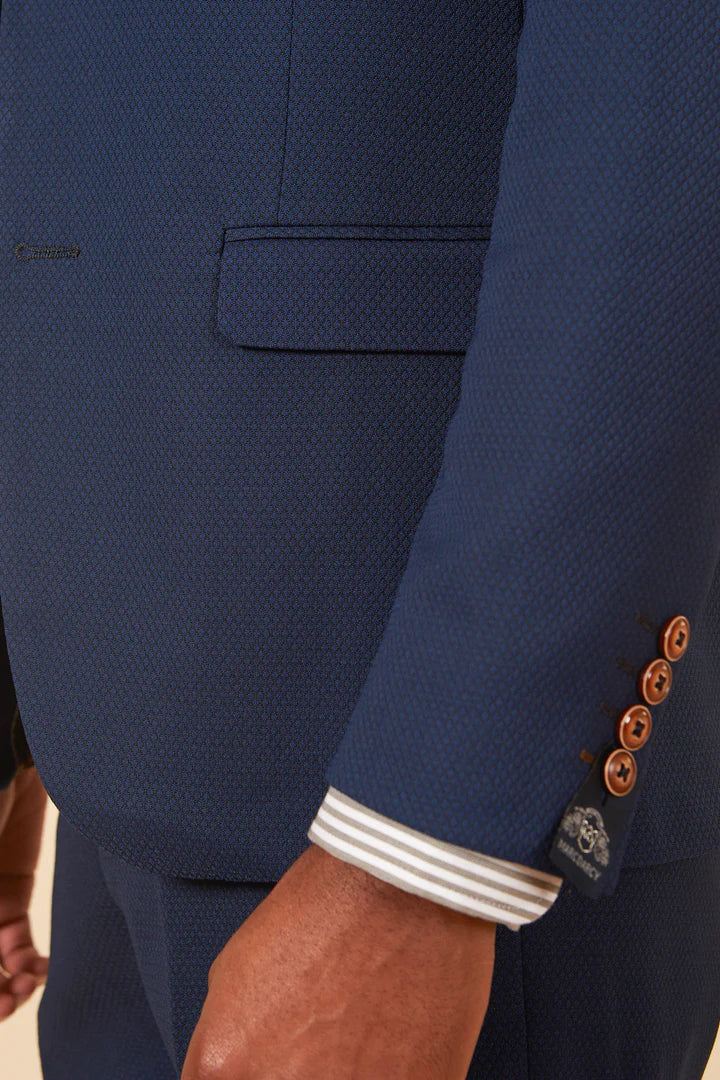 MARC DARCY Max Blazer - Mens Slim Fit - Royal Blue Marc Darcy