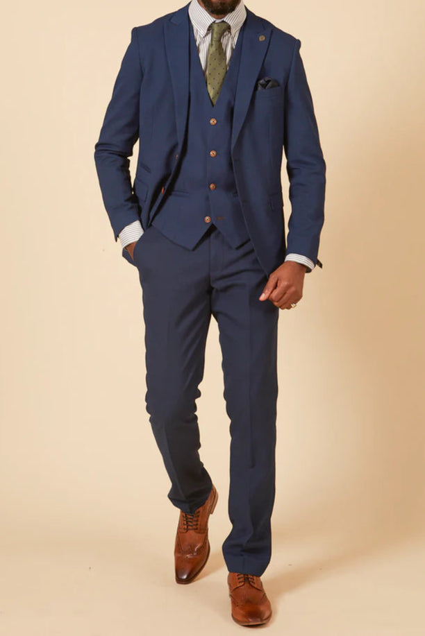 MARC DARCY Max Blazer - Mens Slim Fit - Royal Blue Marc Darcy
