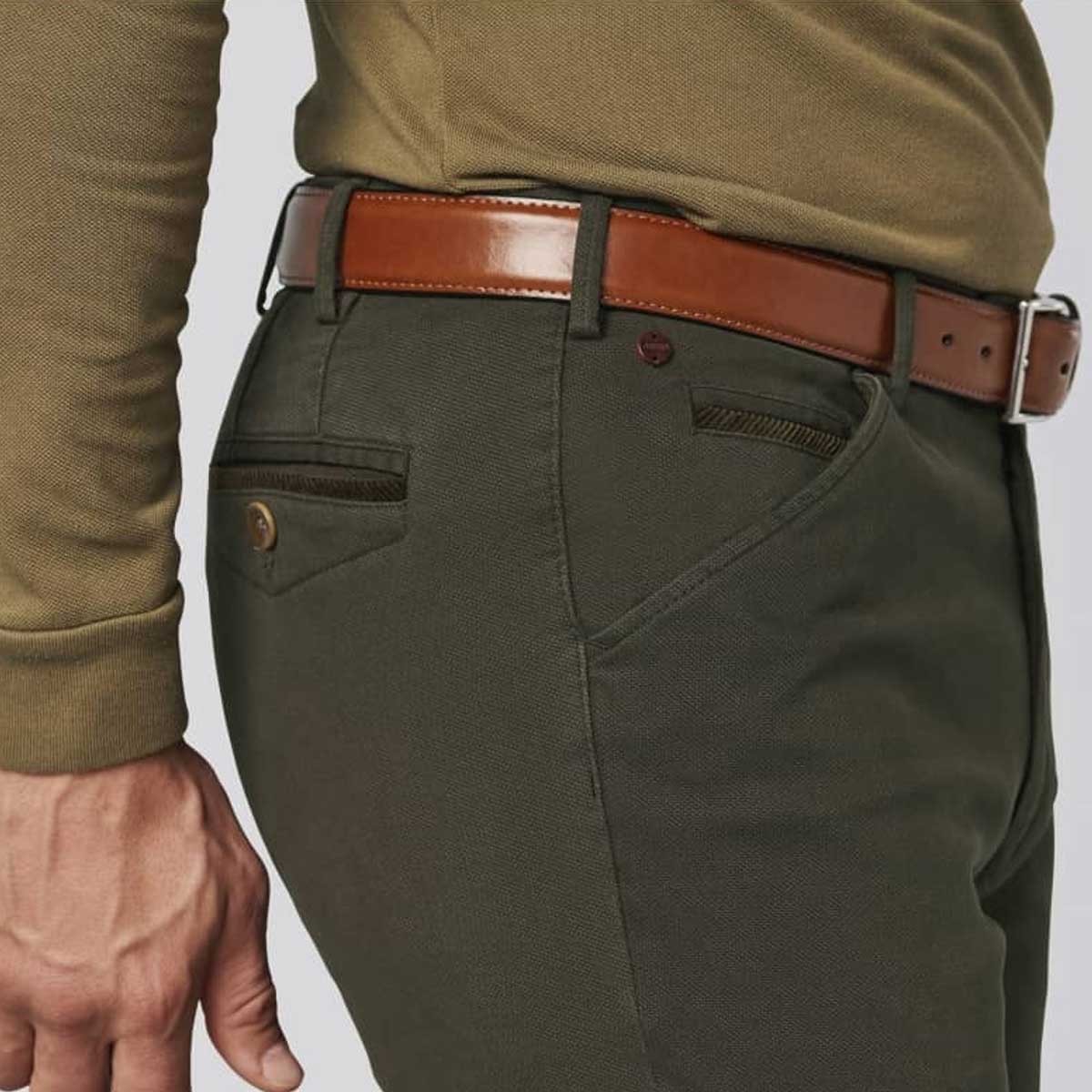 MEYER Belt - Stretch Leather - Tan