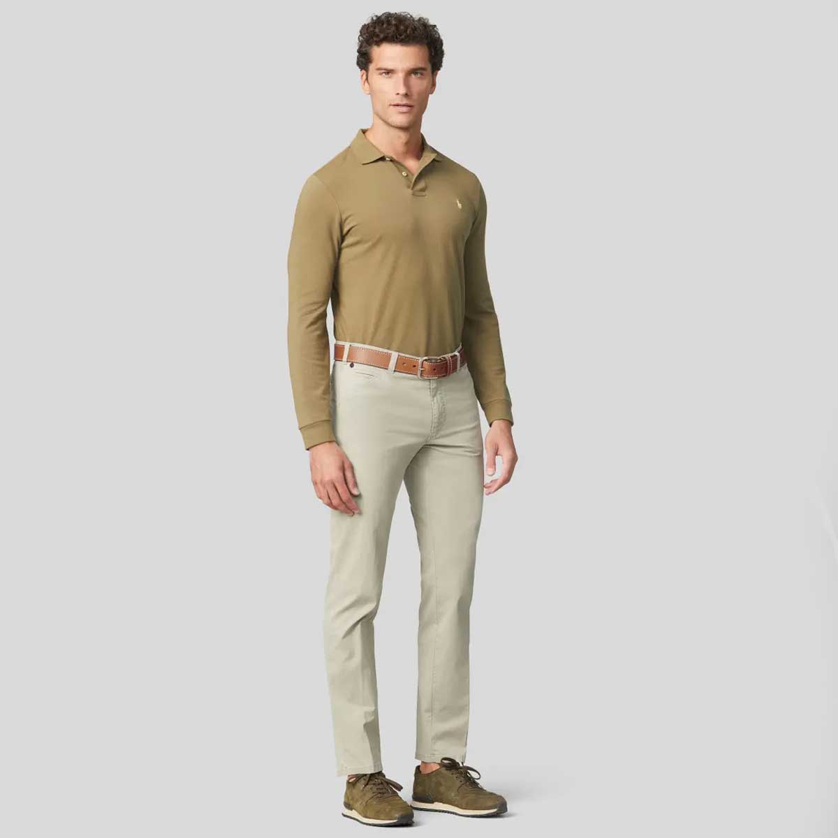 MEYER Casual Jeans Belt - Handmade Leather - Tan