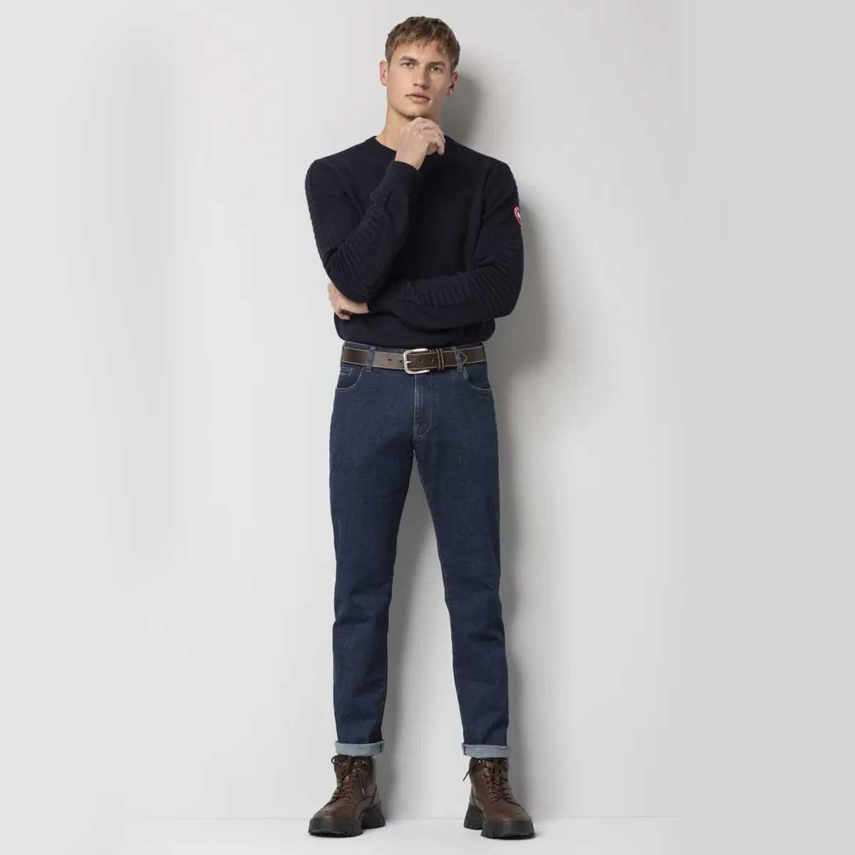 MEYER Casual Jeans Belt - Handmade Leather - Brown