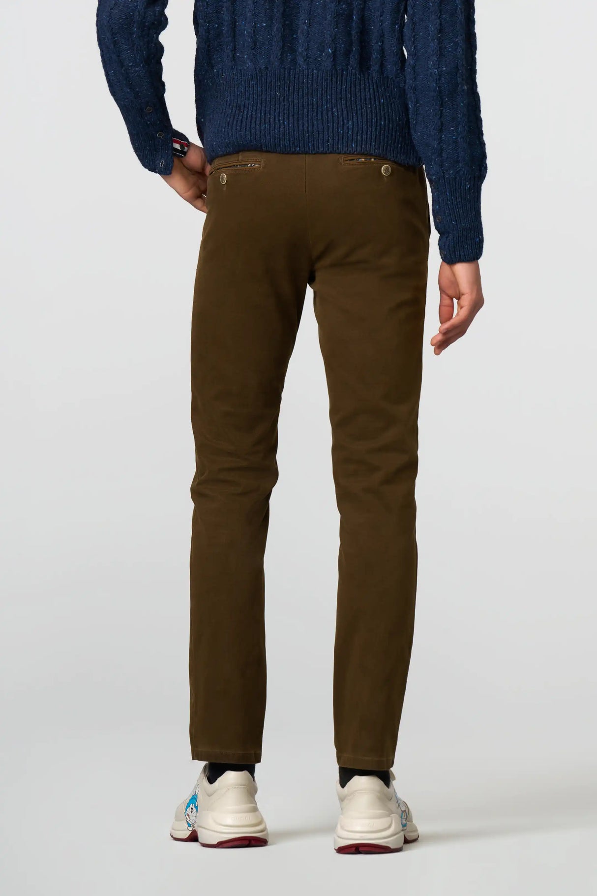 MEYER Chicago Trousers - 5613 Fine Micro Cotton Chinos - Caramel