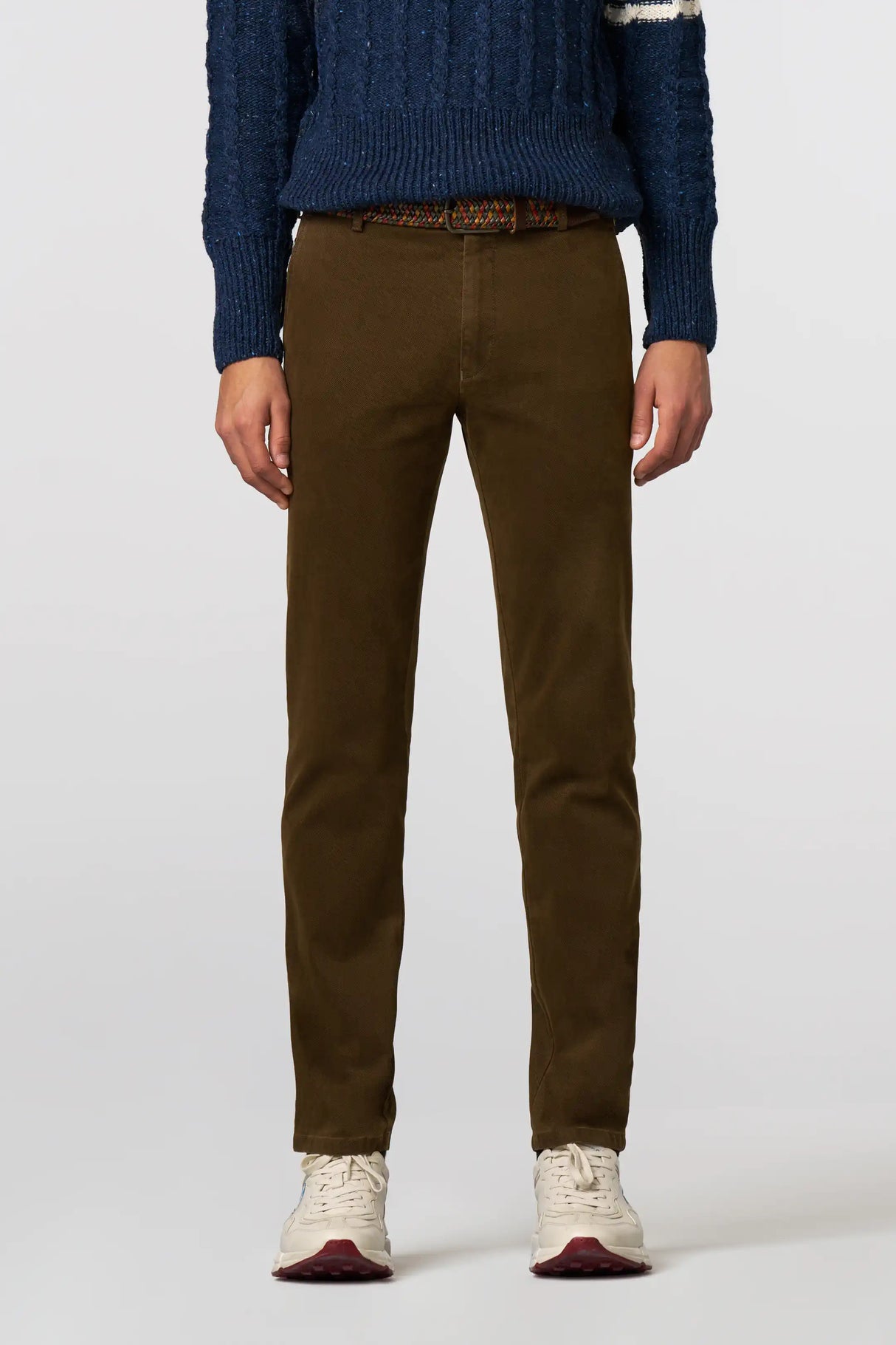 MEYER Chicago Trousers - 5613 Fine Micro Cotton Chinos - Caramel