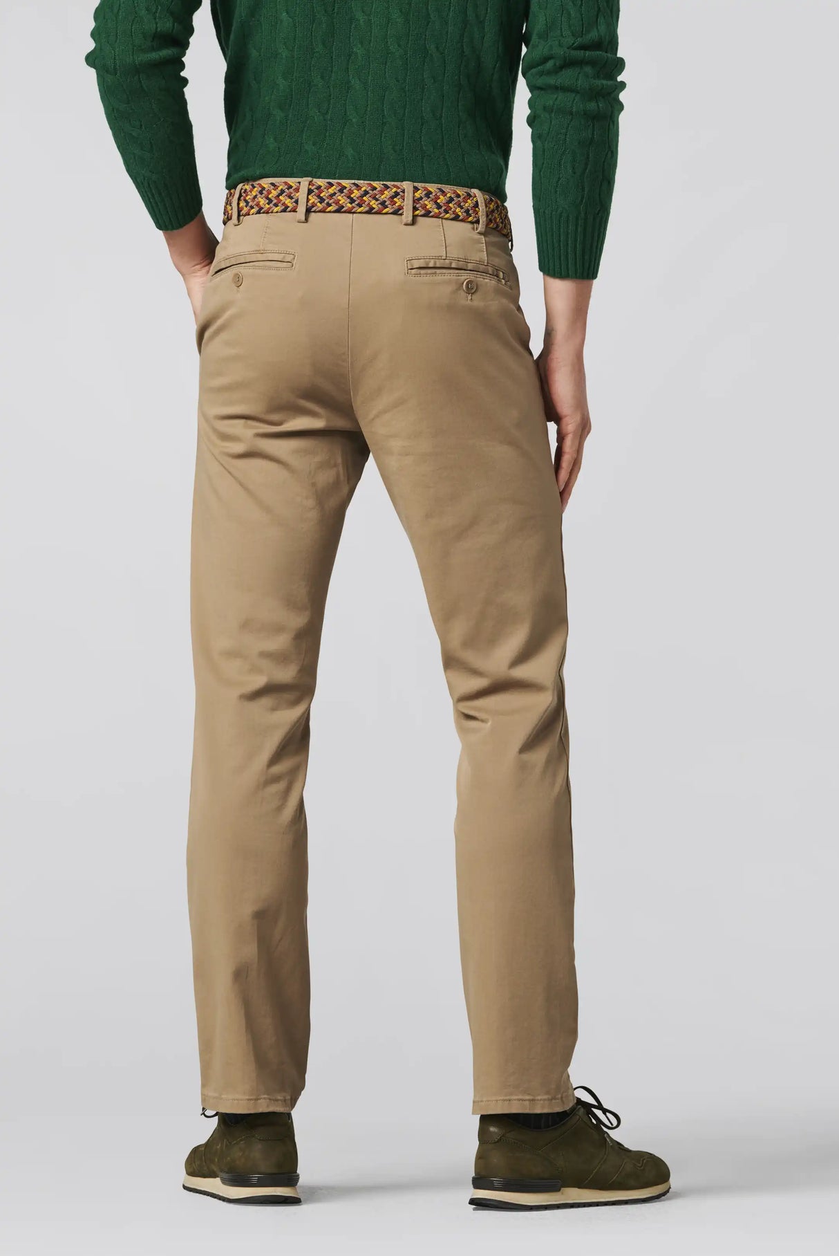 MEYER Oslo Trousers - 316 Luxury Cotton Chinos - Camel