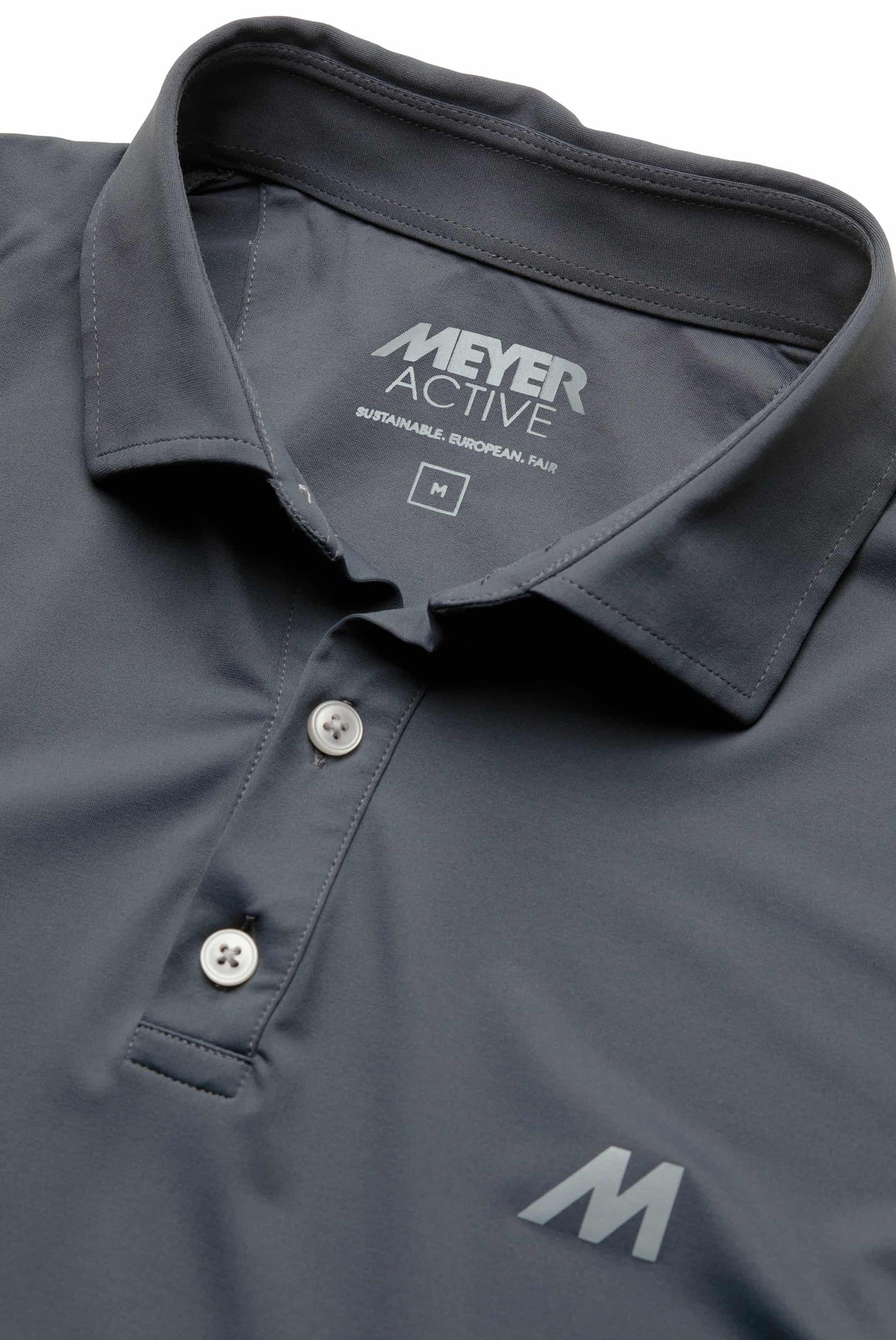 MEYER Golf Polo Shirt - Tiger 9005 Performance Active - Charcoal
