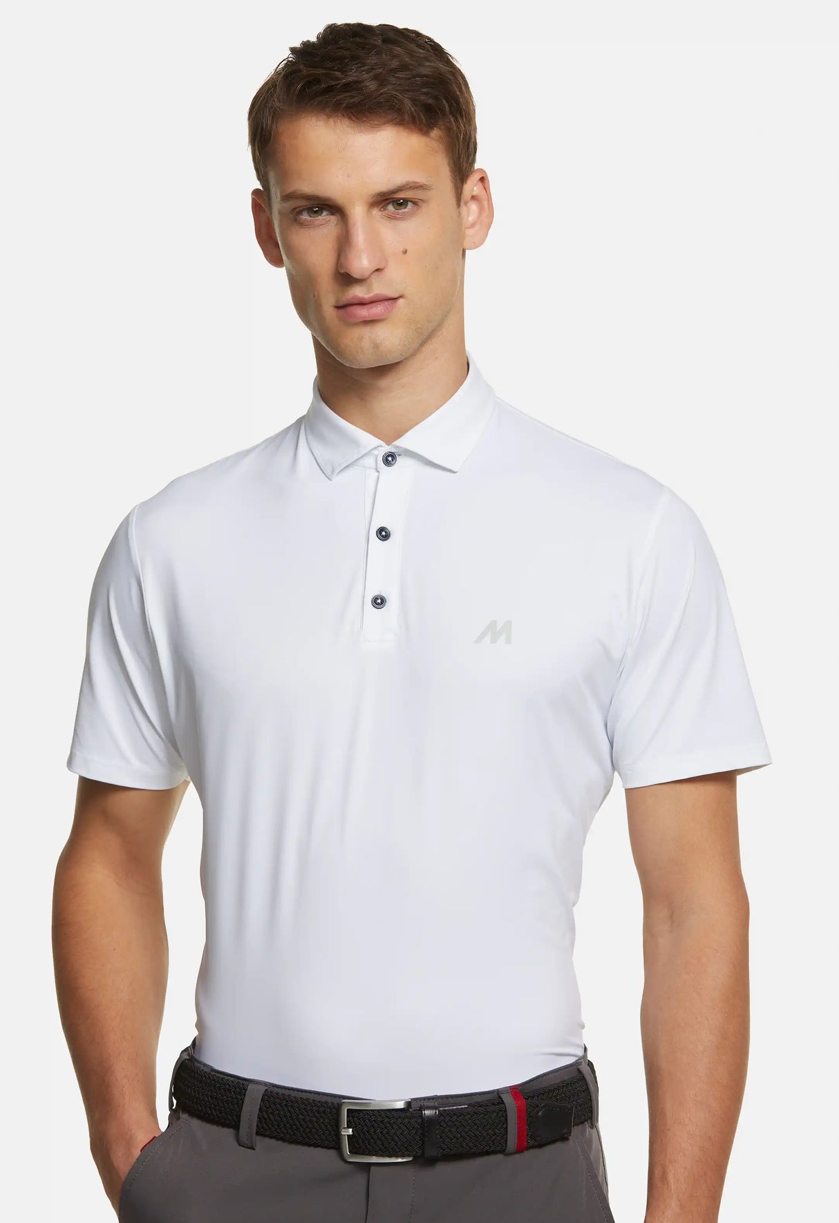 MEYER Golf Polo Shirt - Tiger 9005 Performance Active - White