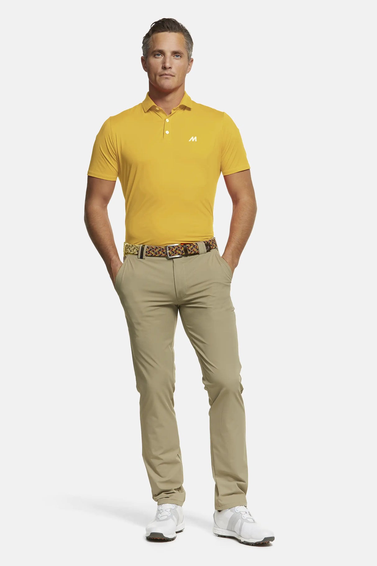 MEYER Golf Polo Shirt - Tiger 9005 Performance Active - Yellow