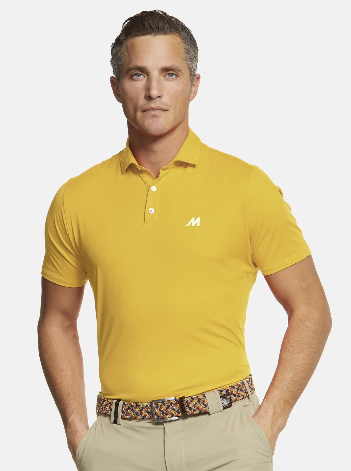 MEYER Golf Polo Shirt - Tiger 9005 Performance Active - Yellow