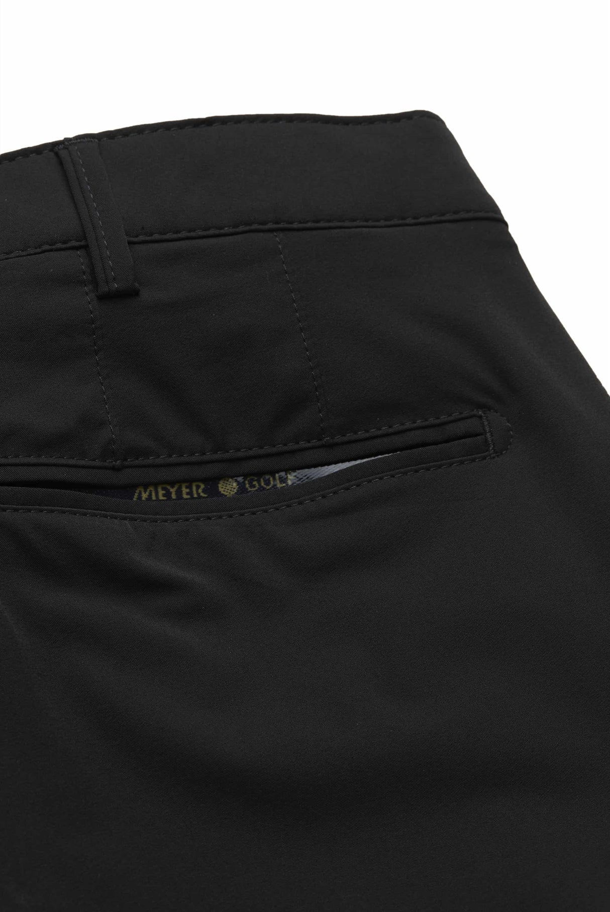 MEYER Golf Shorts - St. Andrews 8070 High Performance Cotton - Black Meyer