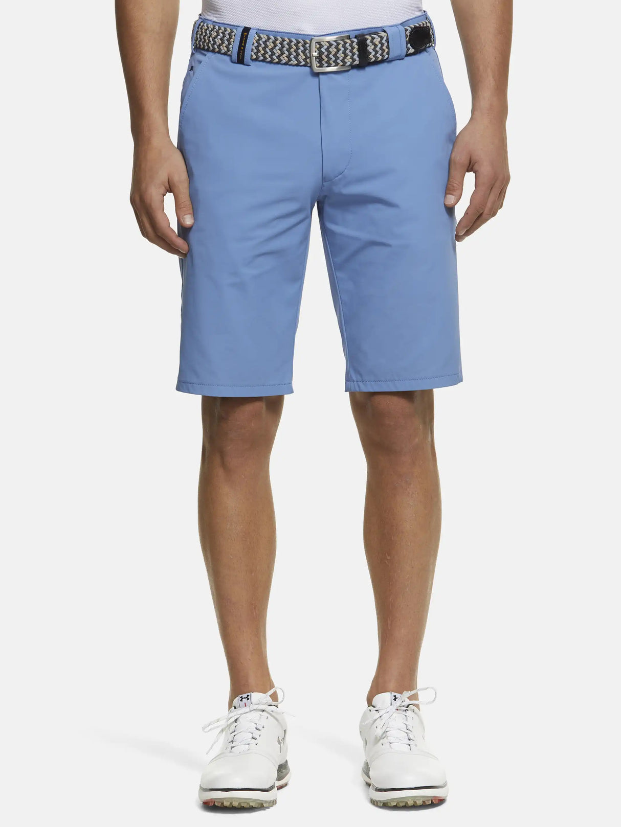 MEYER Golf Shorts - St. Andrews 8070 High Performance Cotton - Light Blue - Size: 40" Waist Meyer