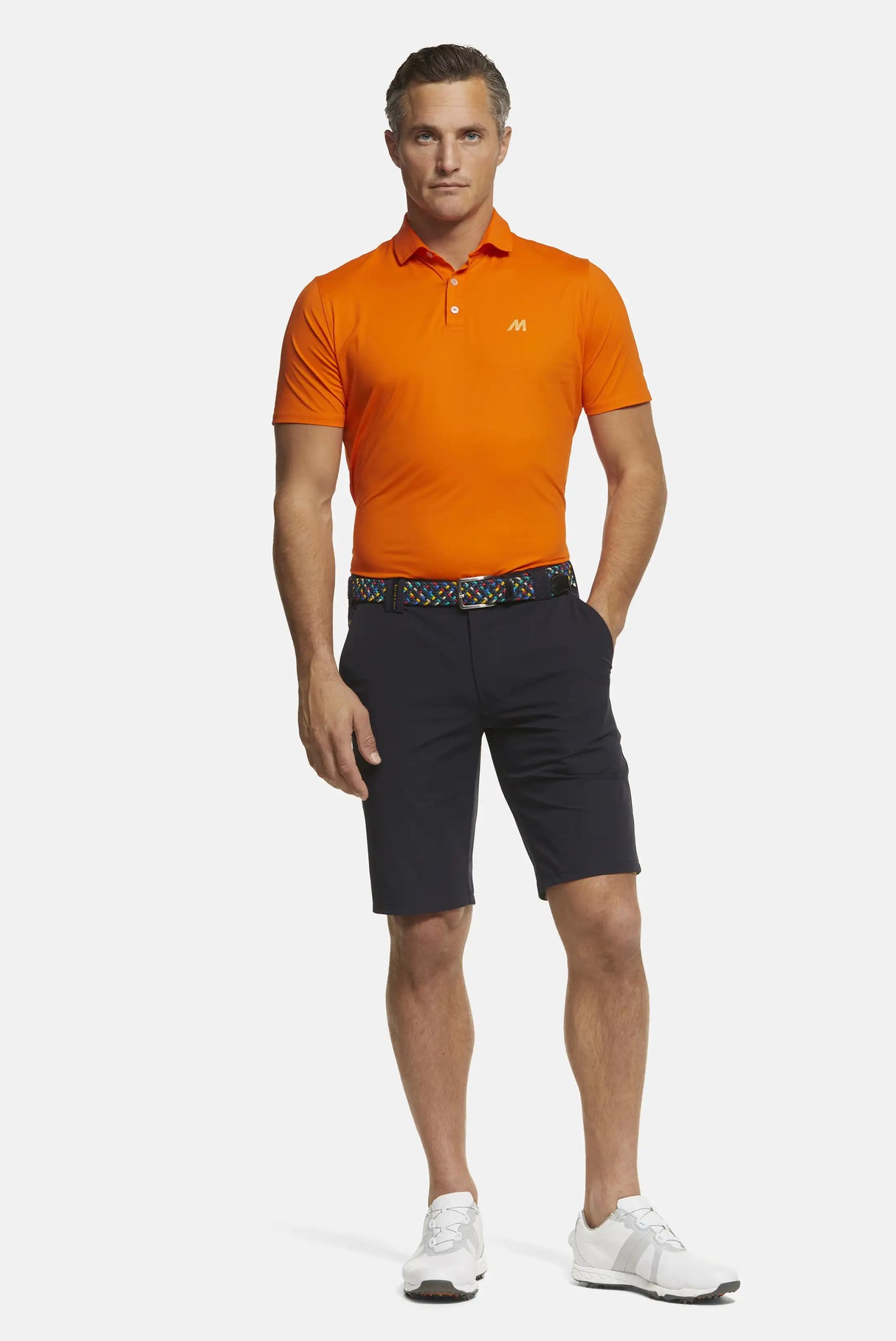 MEYER Golf Shorts - St. Andrews 8070 High Performance Cotton - Navy Meyer