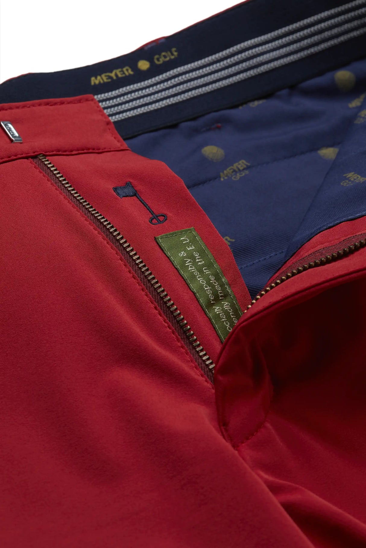 MEYER Golf Shorts - St. Andrews 8070 High Performance Cotton - Red Meyer