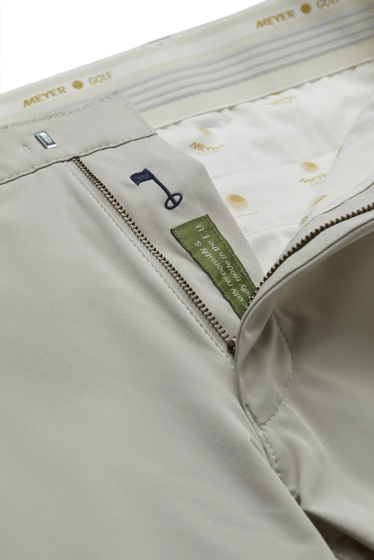 40% OFF - MEYER Golf Trousers - Augusta 8070 High Performance Chinos - Beige - Size: 36 REG Meyer