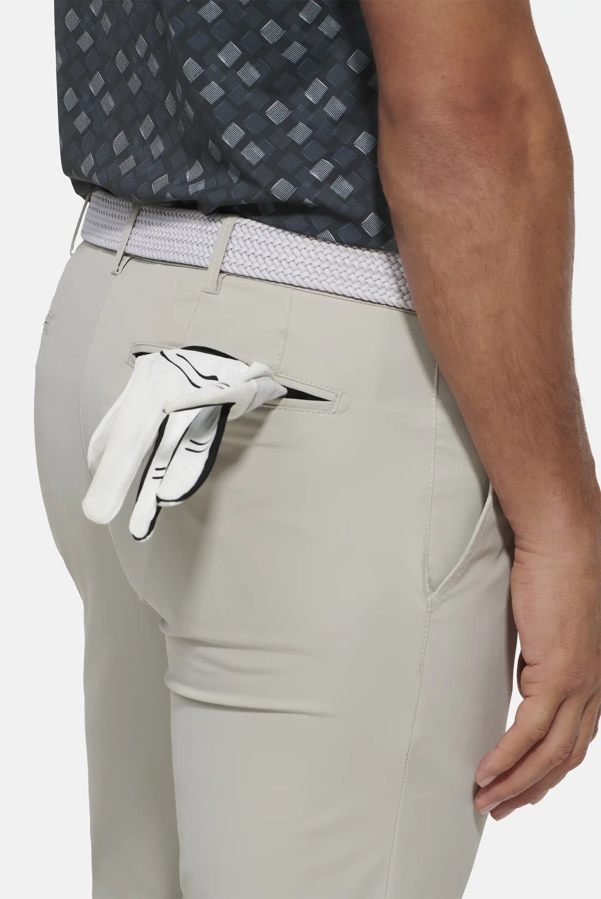 40% OFF - MEYER Golf Trousers - Augusta 8070 High Performance Chinos - Beige - Size: 36 REG Meyer