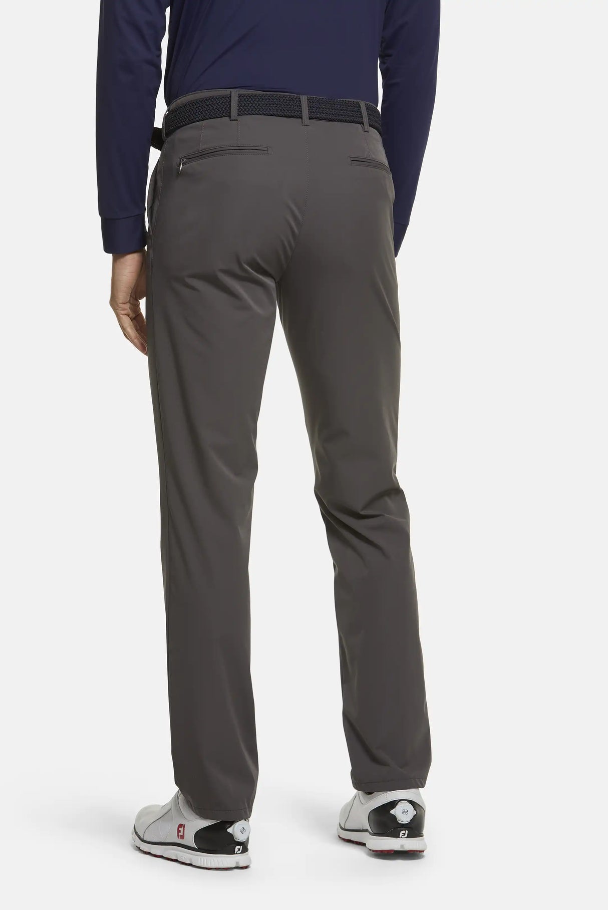 MEYER Golf Trousers - Augusta 8070 High Performance Chinos - Dark Grey Meyer