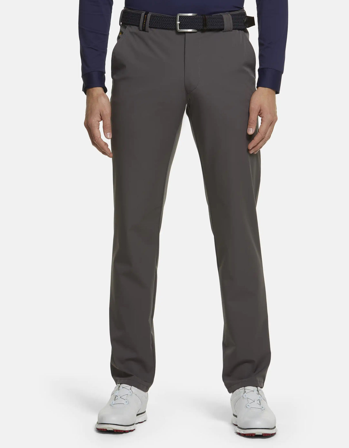 MEYER Golf Trousers - Augusta 8070 High Performance Chinos - Dark Grey Meyer