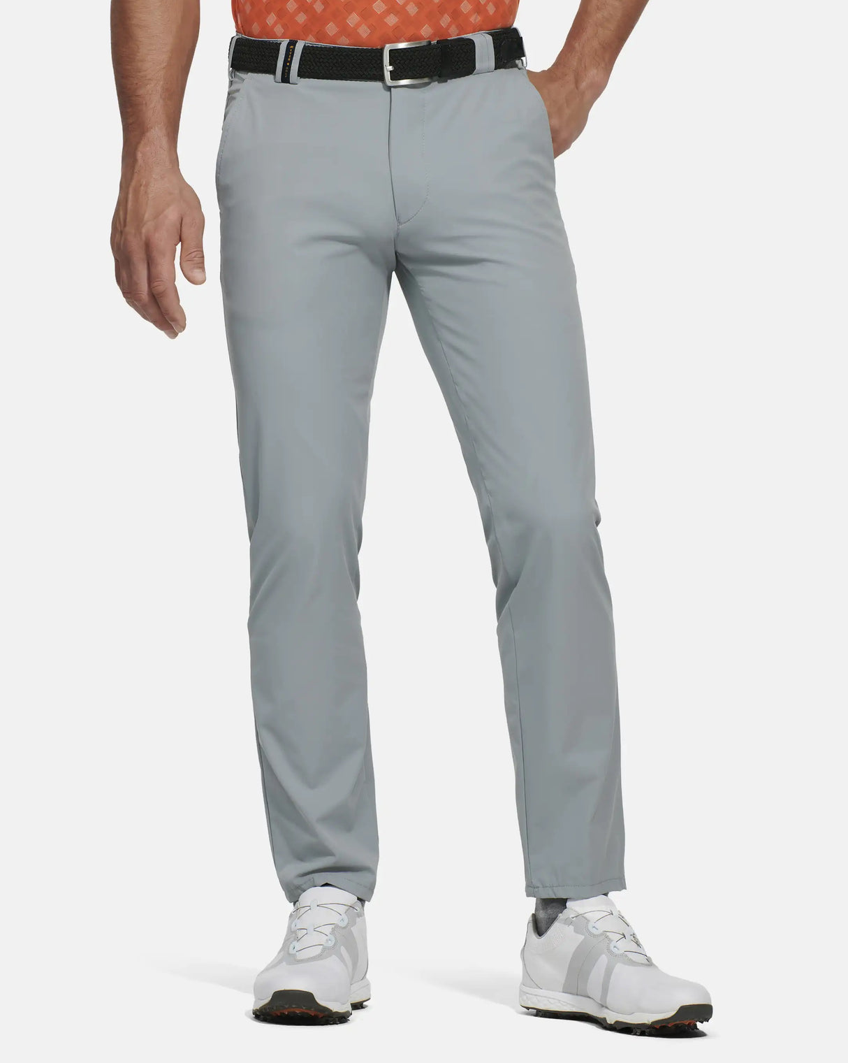 MEYER Golf Trousers - Augusta 8070 High Performance Chinos - Grey Meyer