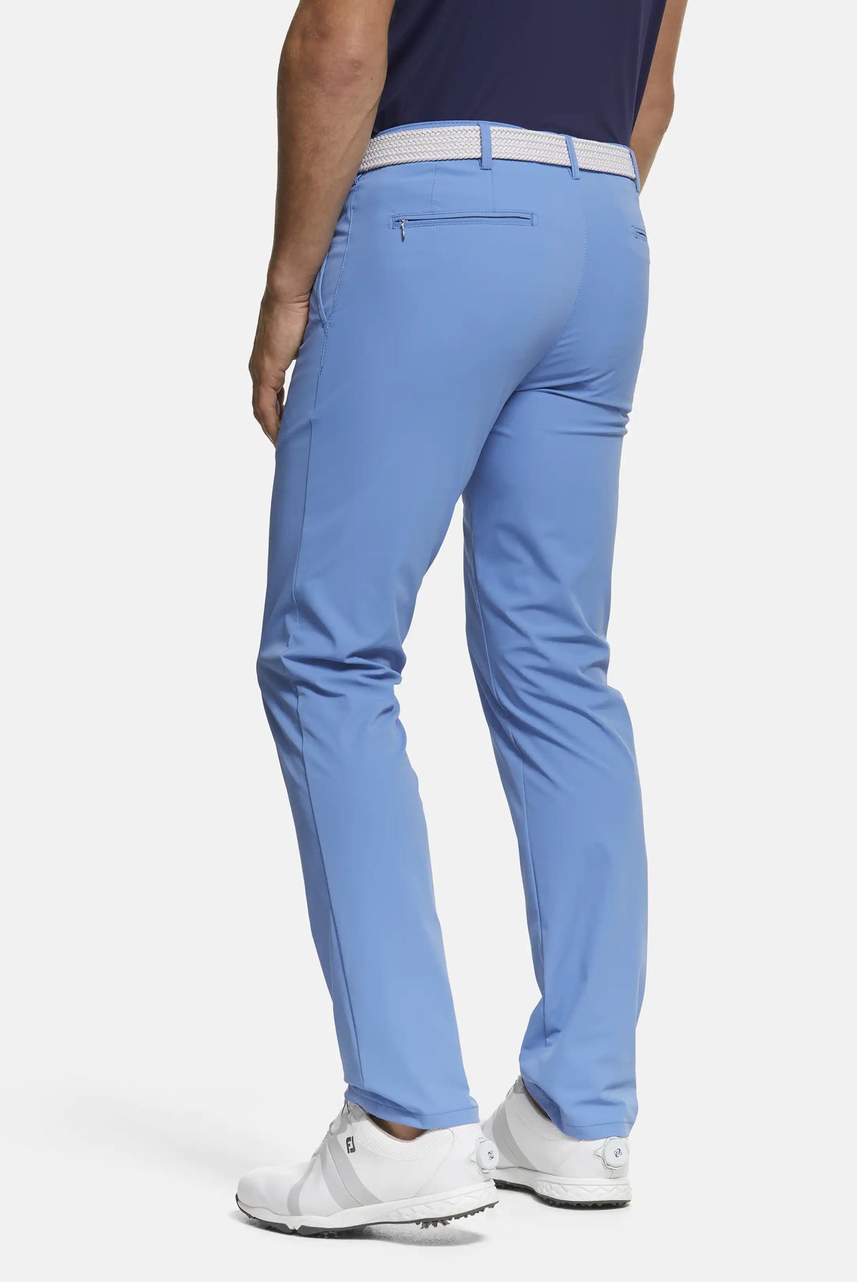 40% OFF - MEYER Golf Trousers - Augusta 8070 High Performance Chinos - Light Blue - Size: 32 SHORT Meyer