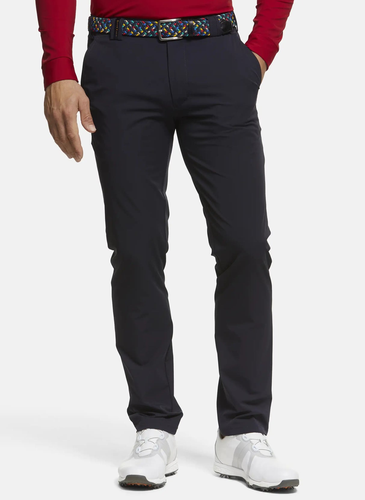 MEYER Golf Trousers - Augusta 8070 High Performance Chinos - Navy Meyer