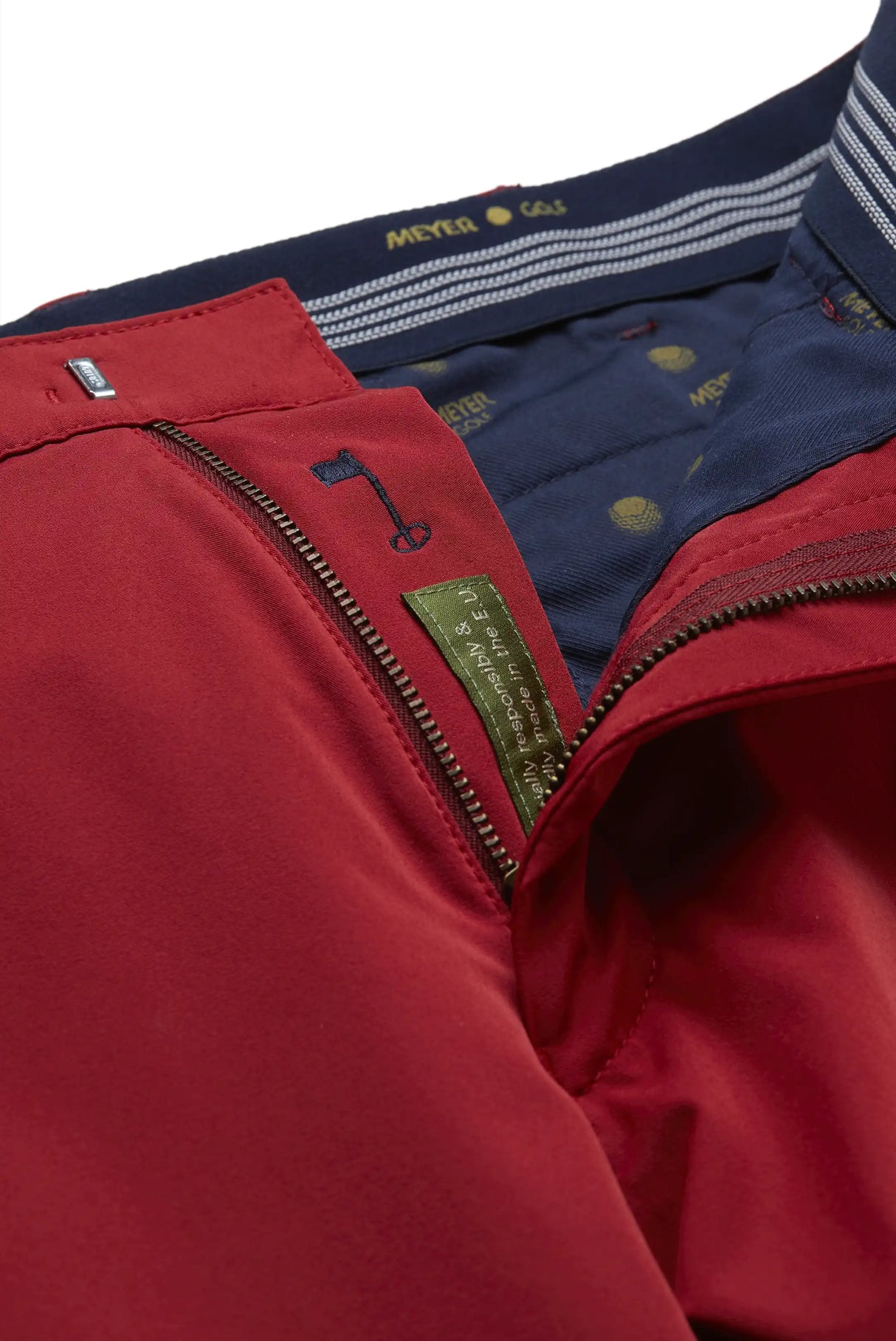 MEYER Golf Trousers - Augusta 8070 High Performance Chinos - Red Meyer
