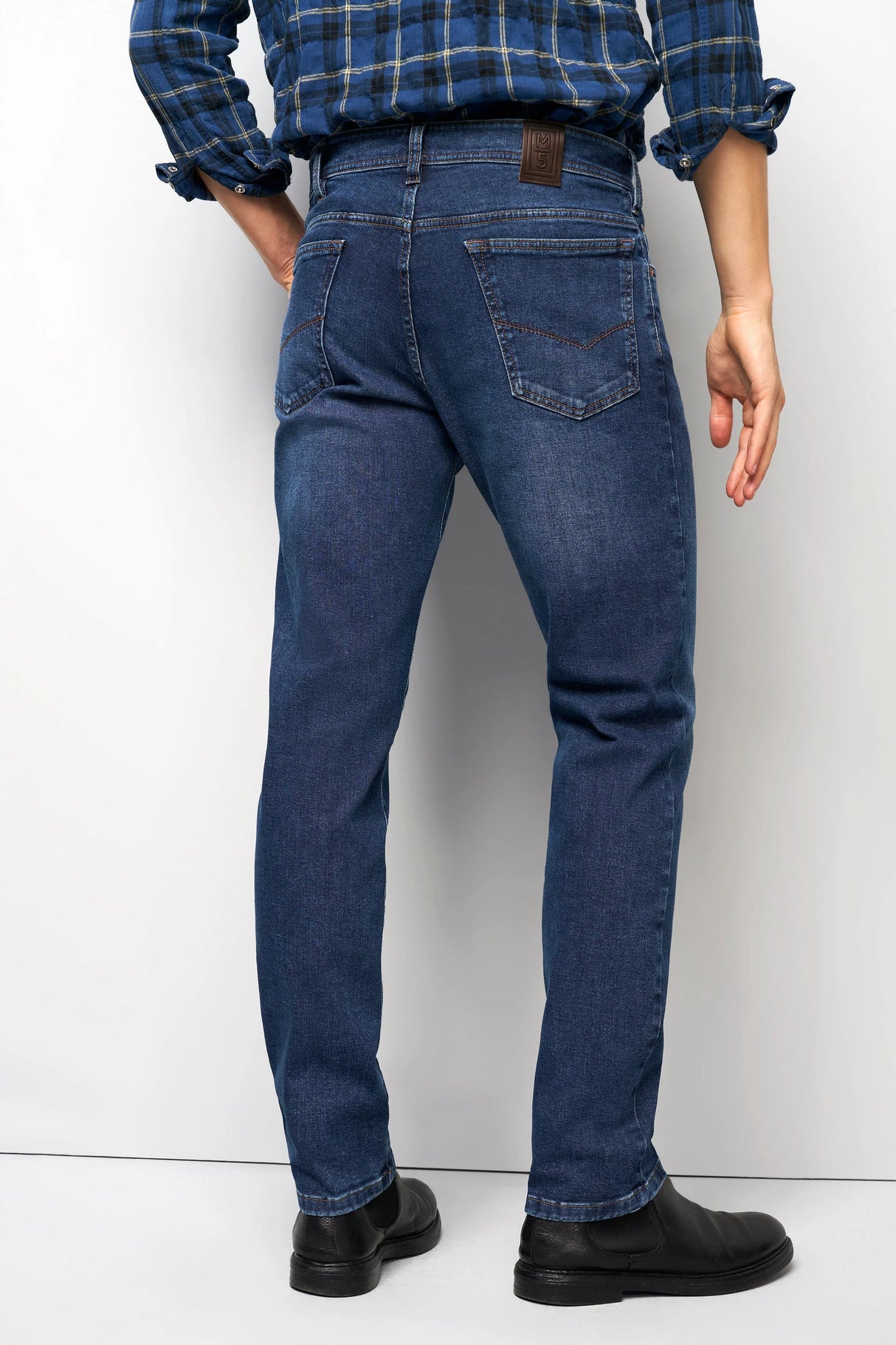 MEYER Jeans – M5 6267 Modern Fit – Hand-Finished Organic Denim – Stone Blue