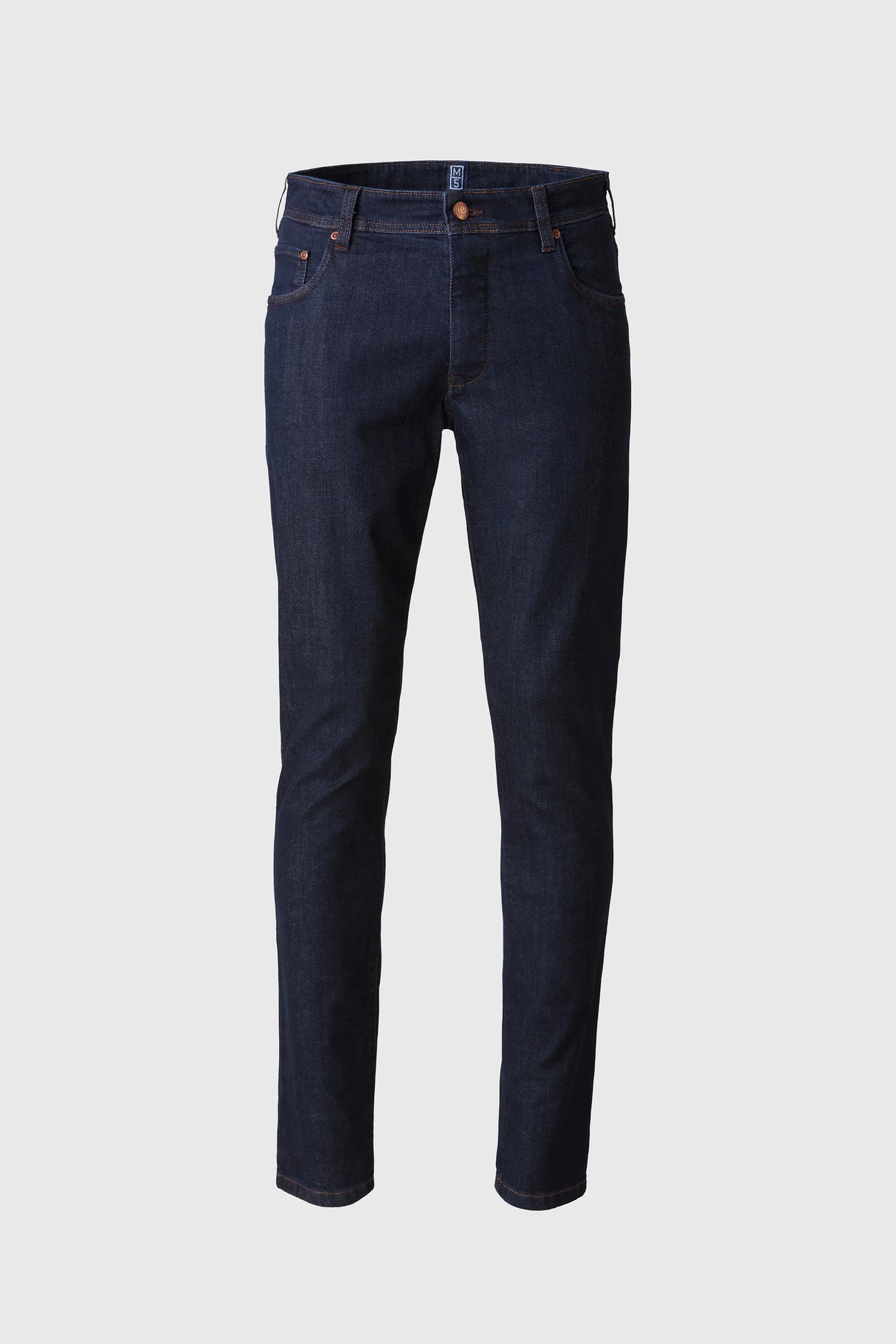 MEYER Jeans – M5 6291 Modern Fit – Hand-Finished Organic Stretch Denim – Dark Blue Stone