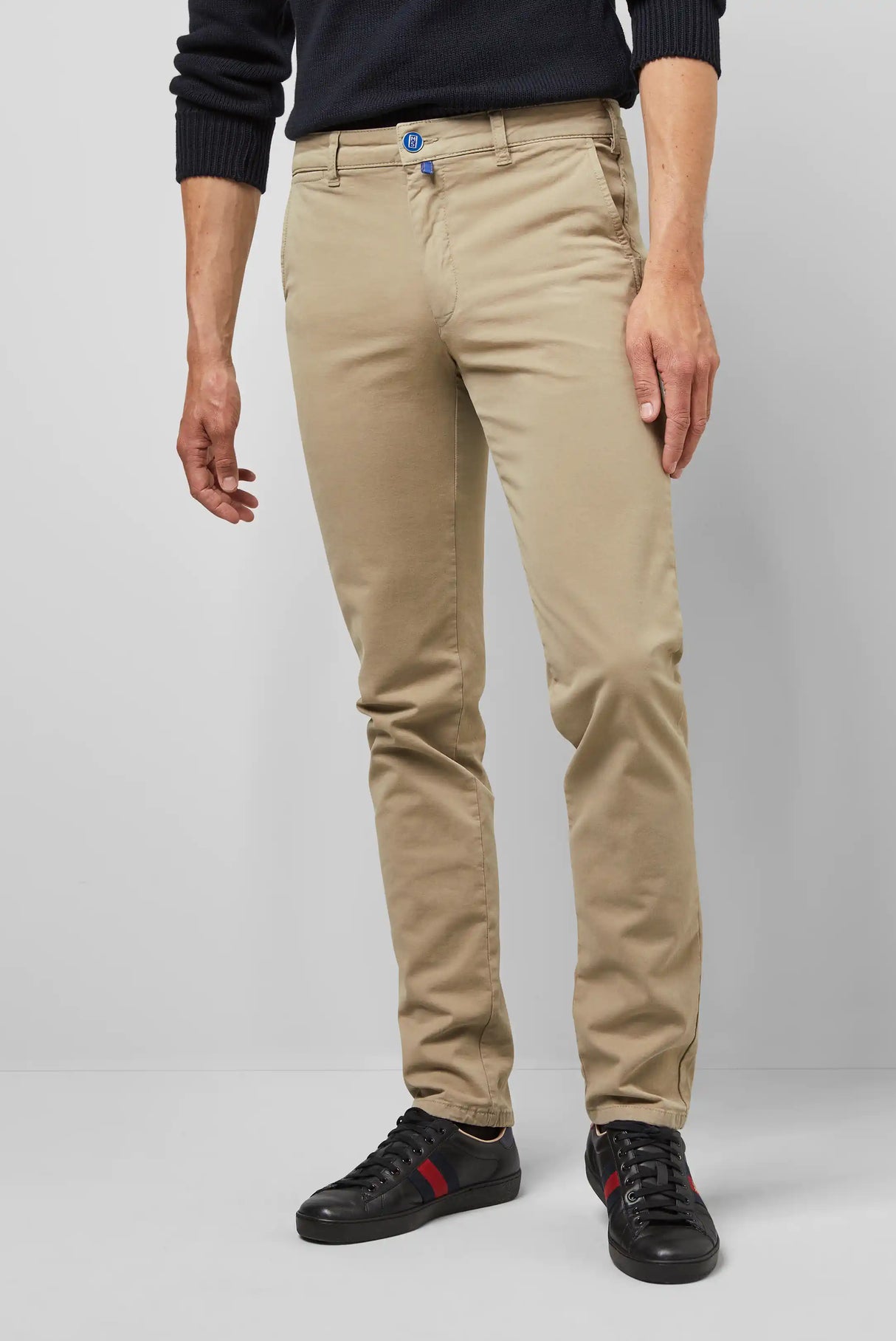 MEYER M5 Chinos - 6001 Soft Stretch Cotton Slim - Beige